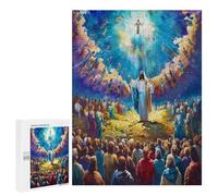 Jesucristo - Religión Puzzles 500 Piezas Estera Portátil convicción Fe Rompecabezas para Adultos Y Niños A 12 Años Desafío Intelectual 3D Maquetas Construir DIY Moderno 500 PCS