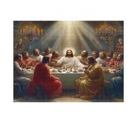 Jesucristo - Religión Puzzles 500 Piezas Maquetas 3D Construir Sin Pegamento fe Rompecabezas Educativo para Familia Desafío Intelectual Decoración Hogar 500 PCS
