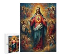 Jesucristo - Religión Puzzles 500 Piezas Maquetas 3D fe Construir DIY Moderno Rompecabezas para Niños A 12 Años Y Adultos Desafío Intelectual Aliviar Estrés 500 PCS