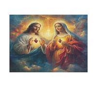 Jesucristo - Religión Puzzles 500 Piezas Obra De Arte 3D Familiar fe Rompecabezas para Adultos Aliviar Estrés Decoración Hogar Moderno DIY 500 PCS