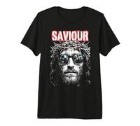 Jesucristo Salvador Retro Vintage Christian Pop Art Camiseta Premium