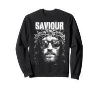 Jesucristo Salvador Retro Vintage Christian Pop Art Sudadera