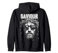 Jesucristo Salvador Retro Vintage Christian Pop Art Sudadera con Capucha