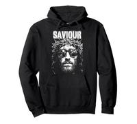 Jesucristo Salvador Retro Vintage Christian Pop Art Sudadera con Capucha