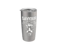 Jesucristo Salvador Retro Vintage Christian Pop Art Vaso térmico de acero inoxidable de doble pared