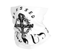 Jesucristo Salvó Mi Vida Negra Mujer Hombre Calentador De Cuello Protección UV Braga De Cuello Multifuncional Bandana para Aire Libre Senderismo Ciclismo Deportes