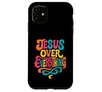 Jesucristo sobre Todo - Cristiano Colorido Vintage Carcasa para iPhone 11