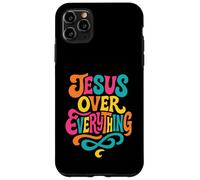 Jesucristo sobre Todo - Cristiano Colorido Vintage Carcasa para iPhone 11 Pro MAX