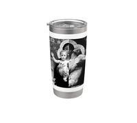 Jesucristo y Madre María Vaso térmico de acero inoxidable de doble pared