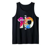 Jesucristo YO Soy 10 AÑOS DE JESÚS 10 DE Nacimiento Camiseta sin Mangas