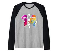 Jesucristo YO Soy 14 AÑOS DE JESÚS 14 DÍAS DE Nacimiento Camiseta Manga Raglan