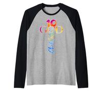 JESUS 10 YEARS CHILD OF GOD BASKETBALL 10 Camiseta Manga Raglan