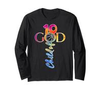 JESUS 10 YEARS CHILD OF GOD BASKETBALL 10 Manga Larga