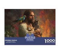 Jesús 1000 Piece Jesús Puzzle for Adults with A Relaxed 38x26cm/1000pcs