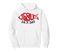 Jesus 24-7-365 Sudadera con Capucha