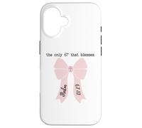 Jesus 67 Religious 6 7 Christian 6-7 Bible Verse Psalm 67:12 Carcasa para iPhone 16