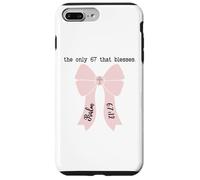Jesus 67 Religious 6 7 Christian 6-7 Bible Verse Psalm 67:12 Carcasa para iPhone 7 Plus/8 Plus