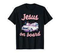 Jesús a bordo coche convertible fe cita conducción cristiana Camiseta