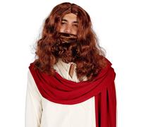 Jesús Adulto Disfraz Peluca y Barba Set