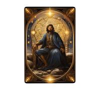 Jesús Al Final De Los Tiempos La Salvación Metal Cartel Decoración Pared Muestra Placa Divertida Cartel De Chapa Para Pub Bar Baño 20X30Cm