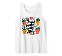 Jesús alabando a la dama de la planta - planta de amantes de Camiseta sin Mangas