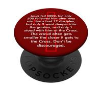 Jesús alimentó a 5000 pero solo uno estaba en la cruz PopSockets PopGrip Adhesivo