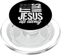 Jesus All Along Christian Faith Cruz Escritura Inspiración PopSockets PopGrip para MagSafe