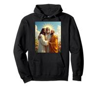 Jesus, Allah, and Buddha: A Symbol of Peace and Unity Sudadera con Capucha