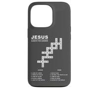 Jesus, Always The Answer - Christian Faith Crossword Puzzle Carcasa para iPhone 13 Pro