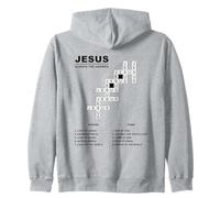 Jesus, Always The Answer - Christian Faith Crossword Puzzle Sudadera con Capucha