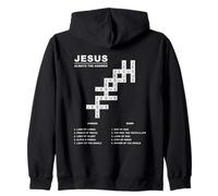 Jesus, Always The Answer - Christian Faith Crossword Puzzle Sudadera con Capucha