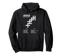 Jesus, Always The Answer - Christian Faith Crossword Puzzle Sudadera con Capucha