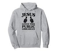 Jesús ama a Este Bibliotecario público Culto a la Iglesia Cristiana Sudadera con Capucha