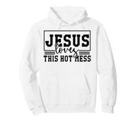 Jesús ama a Este Cristo Caliente Dios Cristiano Cruz Hombres y Mujeres Sudadera con Capucha