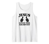 Jesús ama a Este Grupo de adoración de la Iglesia Cristiana archivista Camiseta sin Mangas