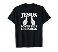 Jesús ama a Este Grupo de adoración de la Iglesia Cristiana bibliotecaria Camiseta
