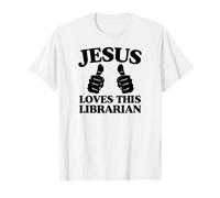 Jesús ama a Este Grupo de adoración de la Iglesia Cristiana bibliotecaria Camiseta