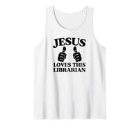 Jesús ama a Este Grupo de adoración de la Iglesia Cristiana bibliotecaria Camiseta sin Mangas