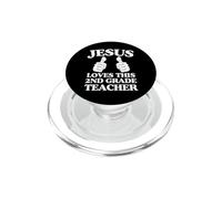 Jesús ama a Este Grupo de la Iglesia Cristiana de Maestro de Segundo Grado PopSockets PopGrip para MagSafe