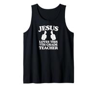 Jesús ama a Este Grupo de la Iglesia Cristiana de Maestro de séptimo Grado Camiseta sin Mangas