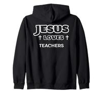 Jesús ama a los Maestros líderes Cristianos inspiradores Sudadera con Capucha