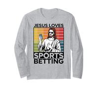 Jesús ama las apuestas deportivas Parlay Funny Gambling DFS Over Manga Larga