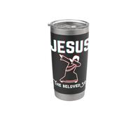 Jesús Amado Hijo Navidad Nacimiento Pascua Crucificado Hijo de Dios Vaso térmico de acero inoxidable de doble pared