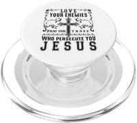 Jesús Amen a Sus Enemigos Jesucristo Regalo Positivo Biblia PopSockets PopGrip para MagSafe