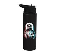 Jesus American Football - Fútbol religioso cristiano divertido Stainless Steel Insulated Water Bottle