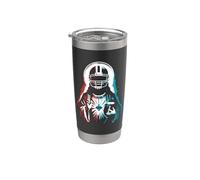 Jesus American Football - Fútbol religioso cristiano divertido Vaso térmico de acero inoxidable de doble pared