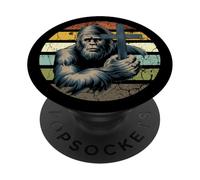 Jesus and Bigfoot - Faith and Friendship tee PopSockets PopGrip Adhesivo