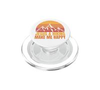 Jesus and Hiking Make Me Happy Fun para Excursionistas Unisex PopSockets PopGrip para MagSafe