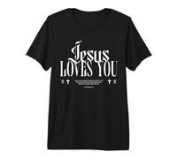 Jesús Angustiado te ama, perdona, Cristiano Camiseta Premium