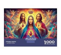 Jesús Ascensión Rompecabezas DIY Premium, Tres diosas Cartulina Premium, Relajación Mental, Rompecabezas De Viaje, Inolvidable 70x50cm/1000pcs